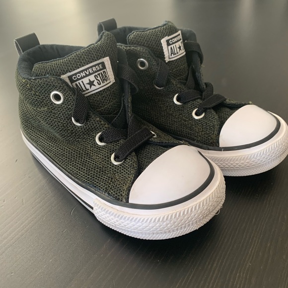 toddler green converse high tops